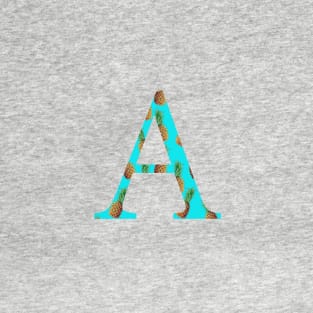 Alpha Pineapple Letter T-Shirt